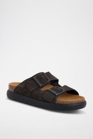 Mules en cuir - Marron