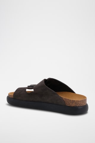 Mules en cuir - Marron