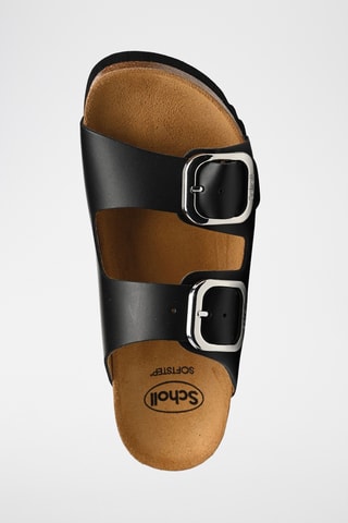 Mules en cuir - Noir