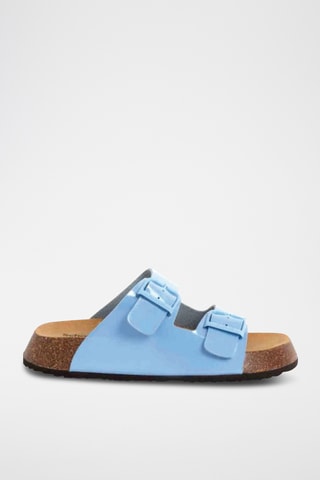 Mules en cuir - Ciel
