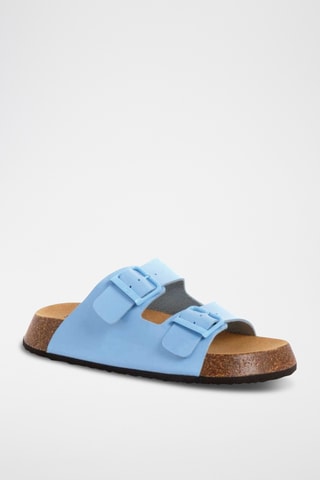 Mules en cuir - Ciel