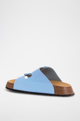 Mules en cuir - Ciel