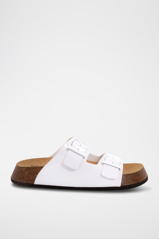 Mules en cuir - Blanc