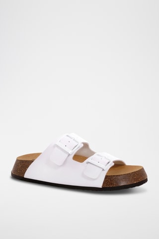 Mules en cuir - Blanc