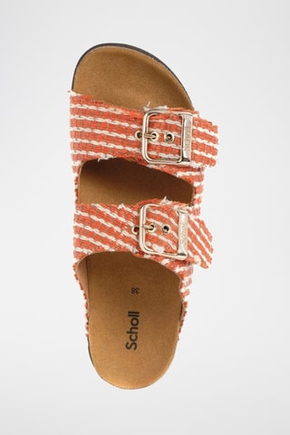 Mules en cuir - Orange