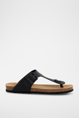 Sandales en cuir - Noir