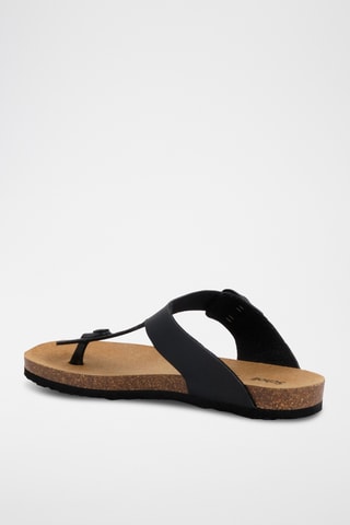 Sandales en cuir - Noir