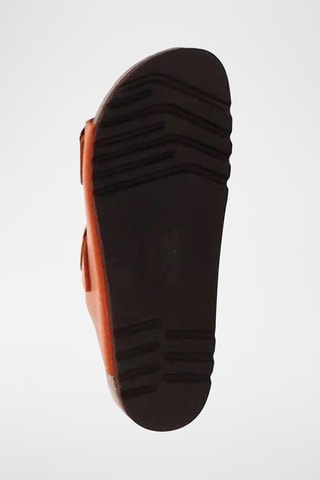 Mules en cuir - Orange