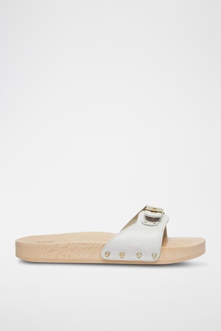 Mules en cuir - Blanc