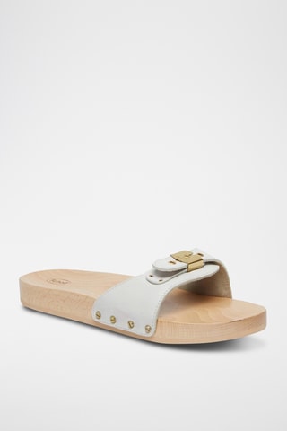 Mules en cuir - Blanc