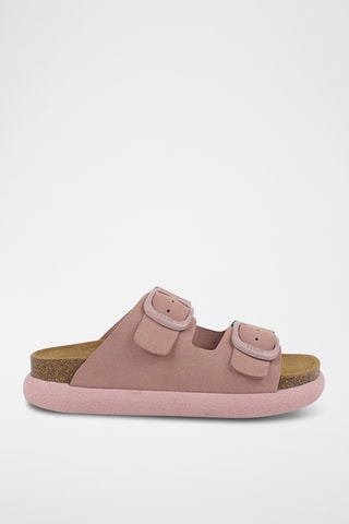 Mules en nubuck - Rose