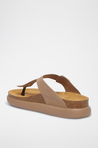 Sandales en nubuck - Beige
