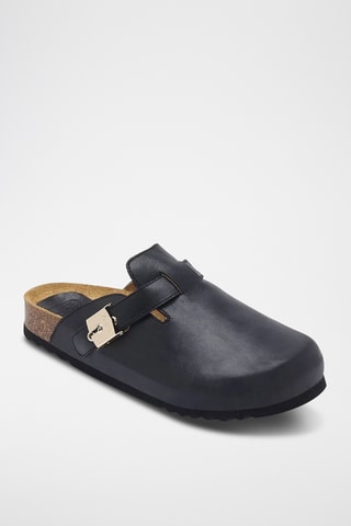 Sabots en nubuck - Noir