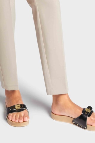 Mules en cuir - Noir