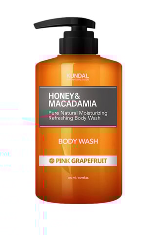 Gel de banho com mel e macadâmia - Toranja rosa - 500 ml