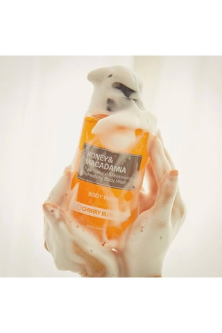 Gel de banho com mel e macadâmia - Toranja rosa - 500 ml
