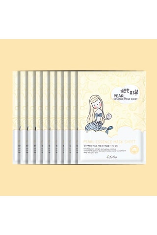 10 máscaras com extrato de pérola - 10 x 25 ml