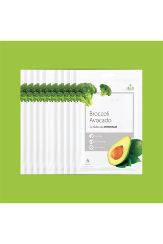 10 máscaras faciais de lima e pepino - 10 x 21 ml