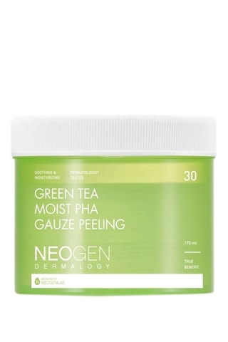 30 discos esfoliantes com chá verde Dermology Green Tea Moist Pha Gauze Peeling - 190 ml