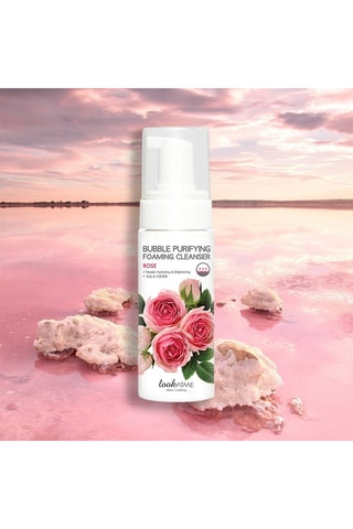 Cuidado de limpeza de rosto Bubble Purifying Rose - 100 ml