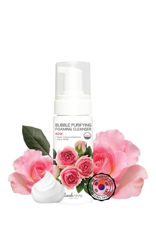 Cuidado de limpeza de rosto Bubble Purifying Rose - 100 ml