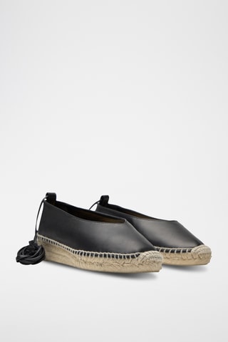 Leren Espadrilles Gea - Zwart