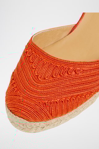 Espadrilles met Sleehak Carina - Oranje