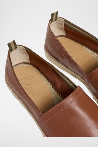 Leren Espadrilles Pablo - Bruin