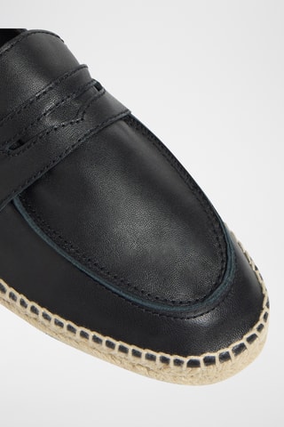 Leren Espadrilles Nacho - Zwart