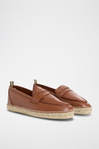 Leren Espadrilles Nacho - Bruin