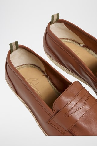 Leren Espadrilles Nacho - Bruin