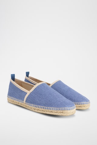 Linnen Espadrilles Paul - Indigoblauw