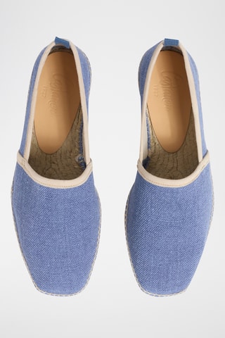 Linnen Espadrilles Paul - Indigoblauw