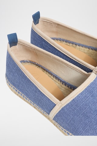 Linnen Espadrilles Paul - Indigoblauw