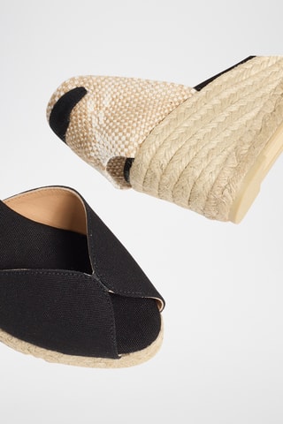 Espadrilles met Sleehak Billina - Zwart