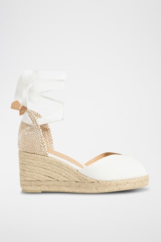 Espadrilles met Sleehak Billina - Wit