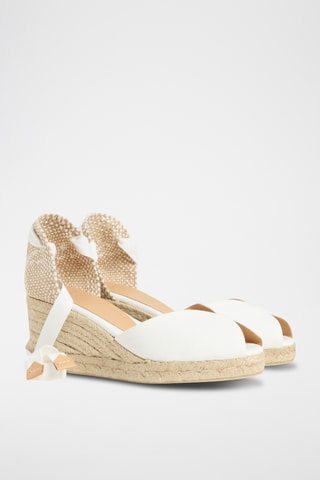 Espadrilles met Sleehak Billina - Wit