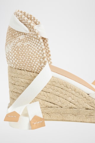Espadrilles met Sleehak Billina - Wit