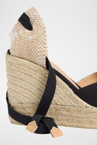 Espadrilles met Sleehak Bilina - Zwart