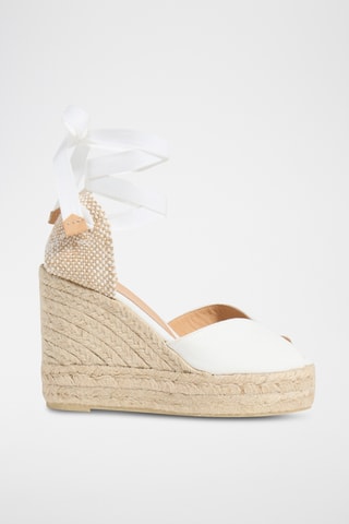 Espadrilles met Sleehak Bilina - Wit