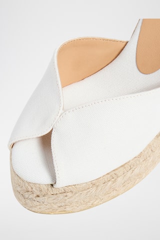 Espadrilles met Sleehak Bilina - Wit