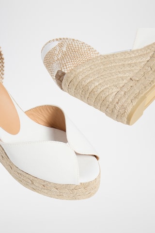 Espadrilles met Sleehak Bilina - Wit