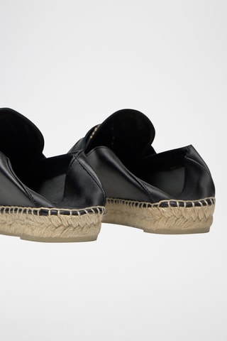 Leren Espadrilles Keule - Zwart