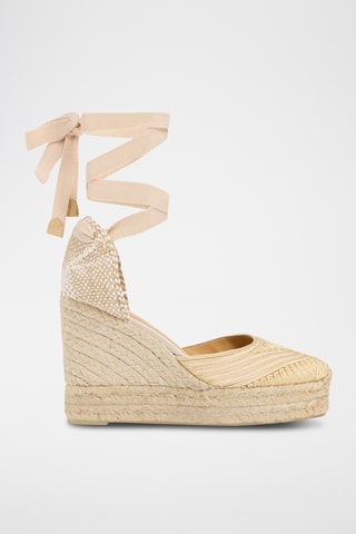 Espadrilles met Sleehak Carina - Beige