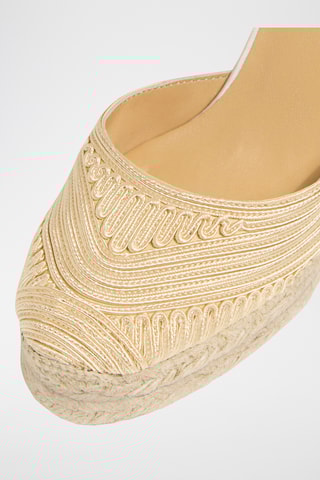 Espadrilles met Sleehak Carina - Beige