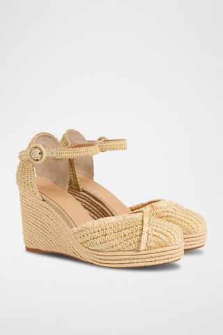 Espadrilles met Sleehak Corina - Beige