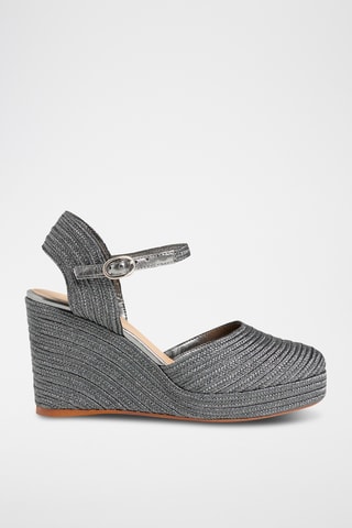 Espadrilles met Sleehak Carolyn - Grijs