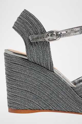 Espadrilles met Sleehak Carolyn - Grijs