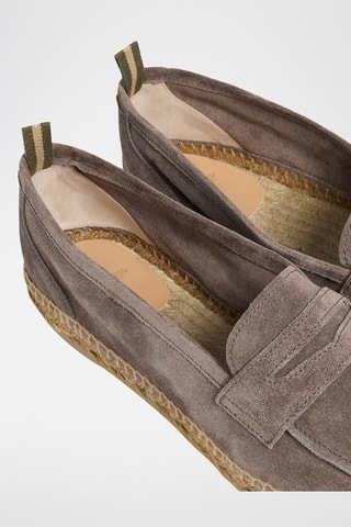 Leren Espadrilles Nacho - Taupe