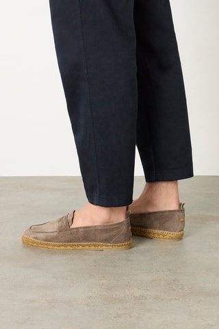 Leren Espadrilles Nacho - Taupe